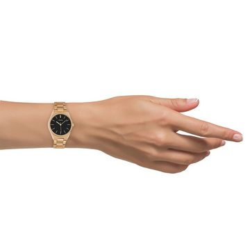OOZOO Quarzuhr Oozoo Unisex Armbanduhr Timepieces Analog, Damen, Herrenuhr rund, mittel (34mm), Metallarmband rosegold, Fashion