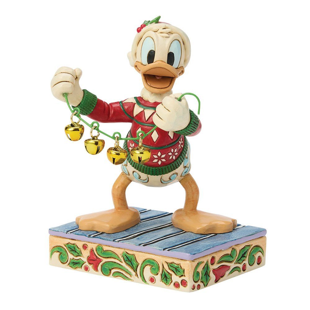 Disney Dekofigur Donald Duck Designerfigur mit Weihnachtsglocken Disney Store