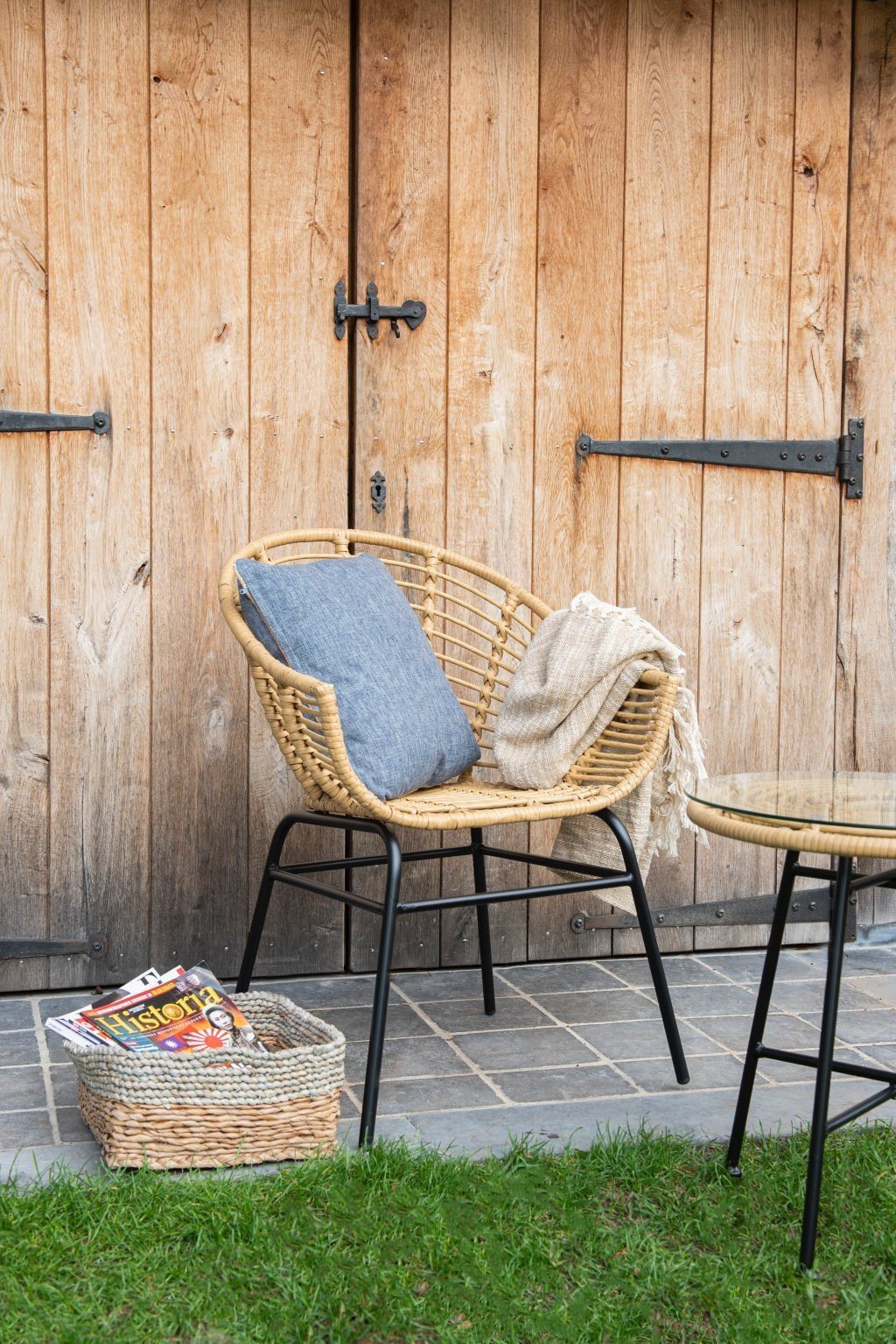 Clayre & Eef Wandbild, Kaffee, Grosses Vintage Retro Holzschild Modell TAKE A BREAK Material H