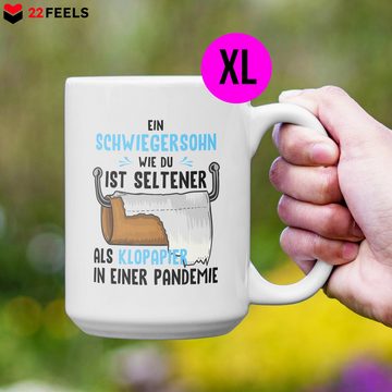 22Feels Tasse Schwiegersohn Geschenk Hochzeit Männer Vatertag Weihnachten Geburtstag, Keramik, XL, Made In Germany, Spülmaschinenfest