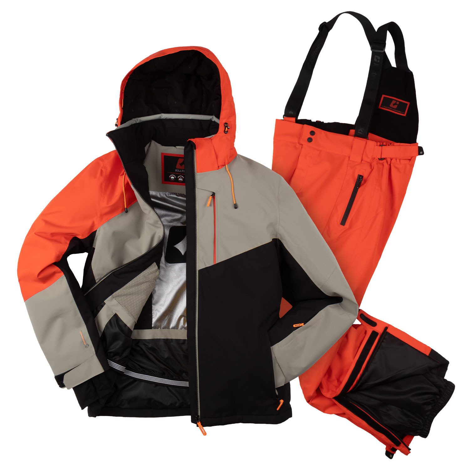 Killtec Skianzug Herren Skijacke + Skihose, wasserdicht - winddicht - atmungsaktiv - mit Schneefang