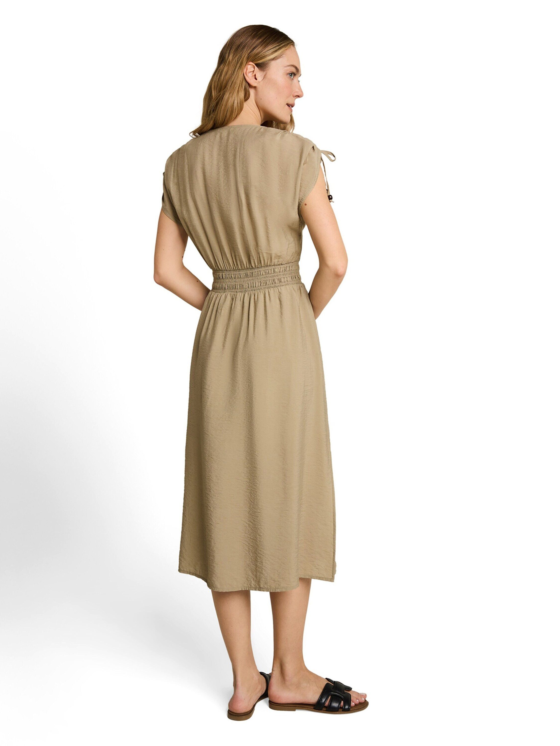 TOM TAILOR Midikleid (1-tlg) Drapiert/gerafft