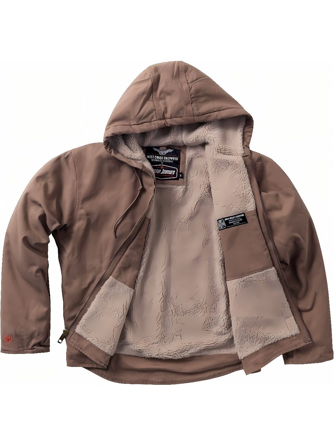 West Coast Choppers Kurzjacke Heavy Duty Sherpa Lined Canvas Work Jacket