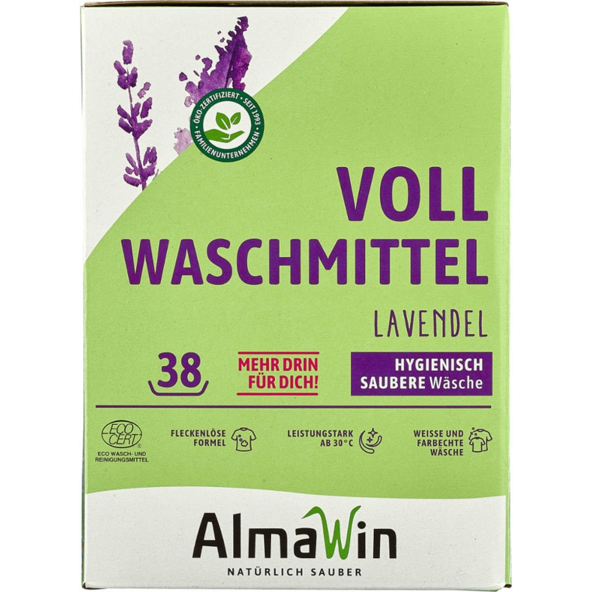 AlmaWin Vollwaschmittel Pulver 2 kg Vollwaschmittel