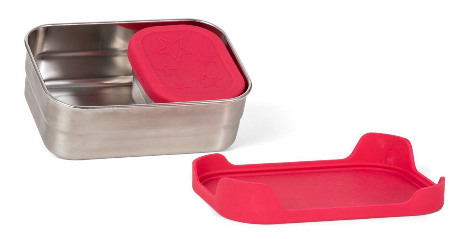 2-tlg) Lunchbox, ergobag 100% Sterne Metall, (Set,