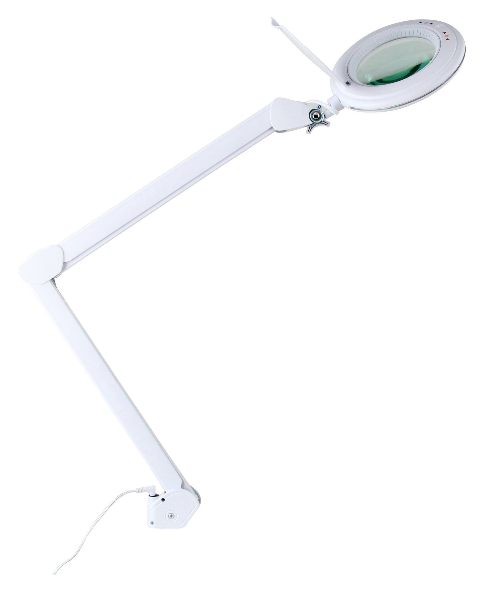 Showlite Lupenlampe LL-6095D-Pro LED Lupenleuchte, LED fest integriert, flexibel verstellbar, Helligkeit und Farbtemperatur wählbar