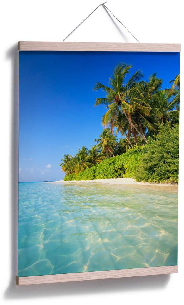 Poster, Poster Colombo Wandbild, Bild, St), Wandposter Landschaften (1 Wall-Art Poster Malediven,