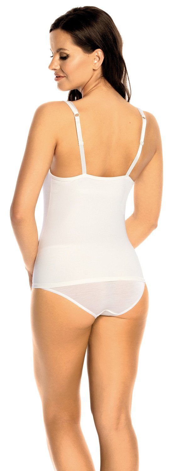 Viania BH-Hemd 101652 (1-tlg) mit Bügel und gefütterten Cups Farbe Weiß günstig online kaufen