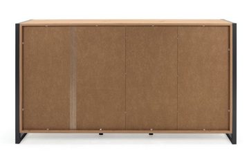 Finori Sideboard Denver 160 cm Dekor Artisan Oak / anthrazit Kommode