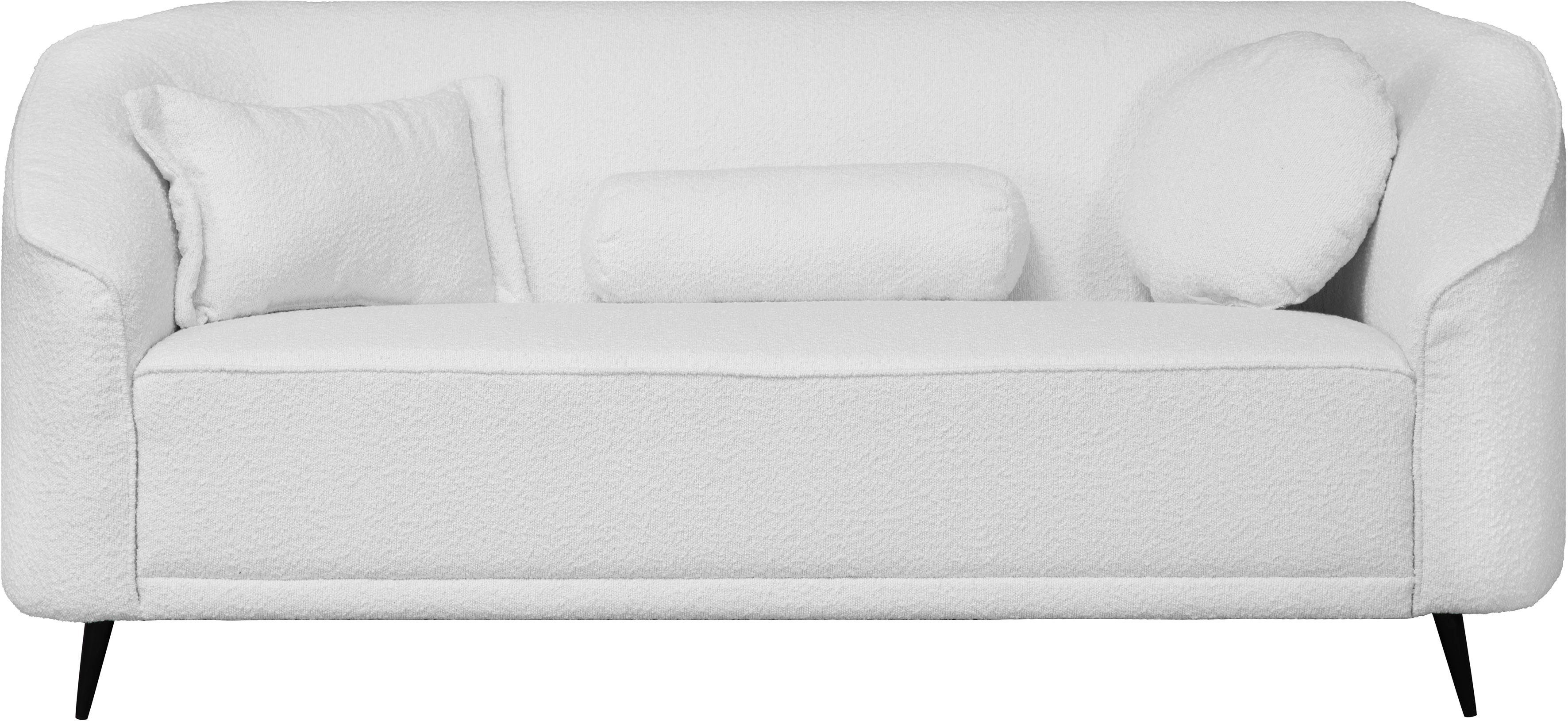 Leonique 3-Sitzer Ashly, in 3 Bezugsvarianten, Bouclé, Samtoptik und Struktur weich.