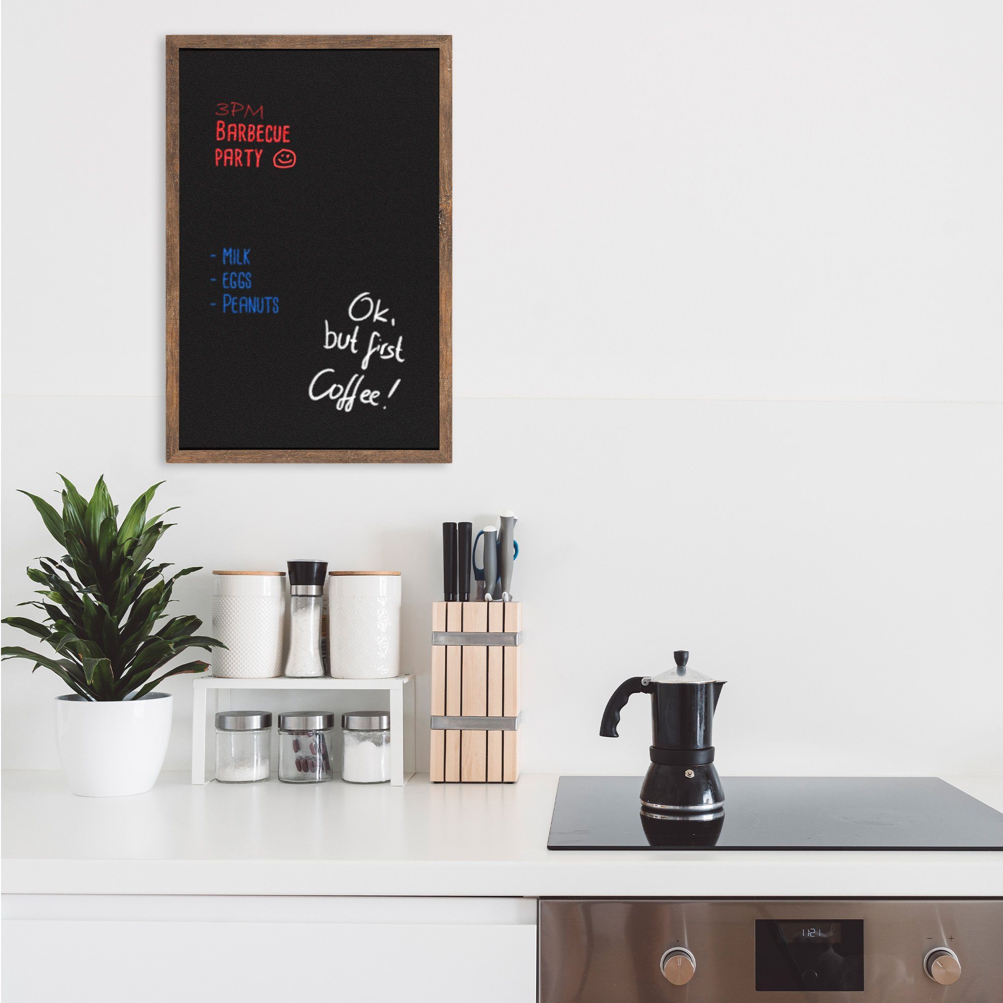 Navaris Tafel Kreidetafel mit Holzrahmen - günstig online kaufen