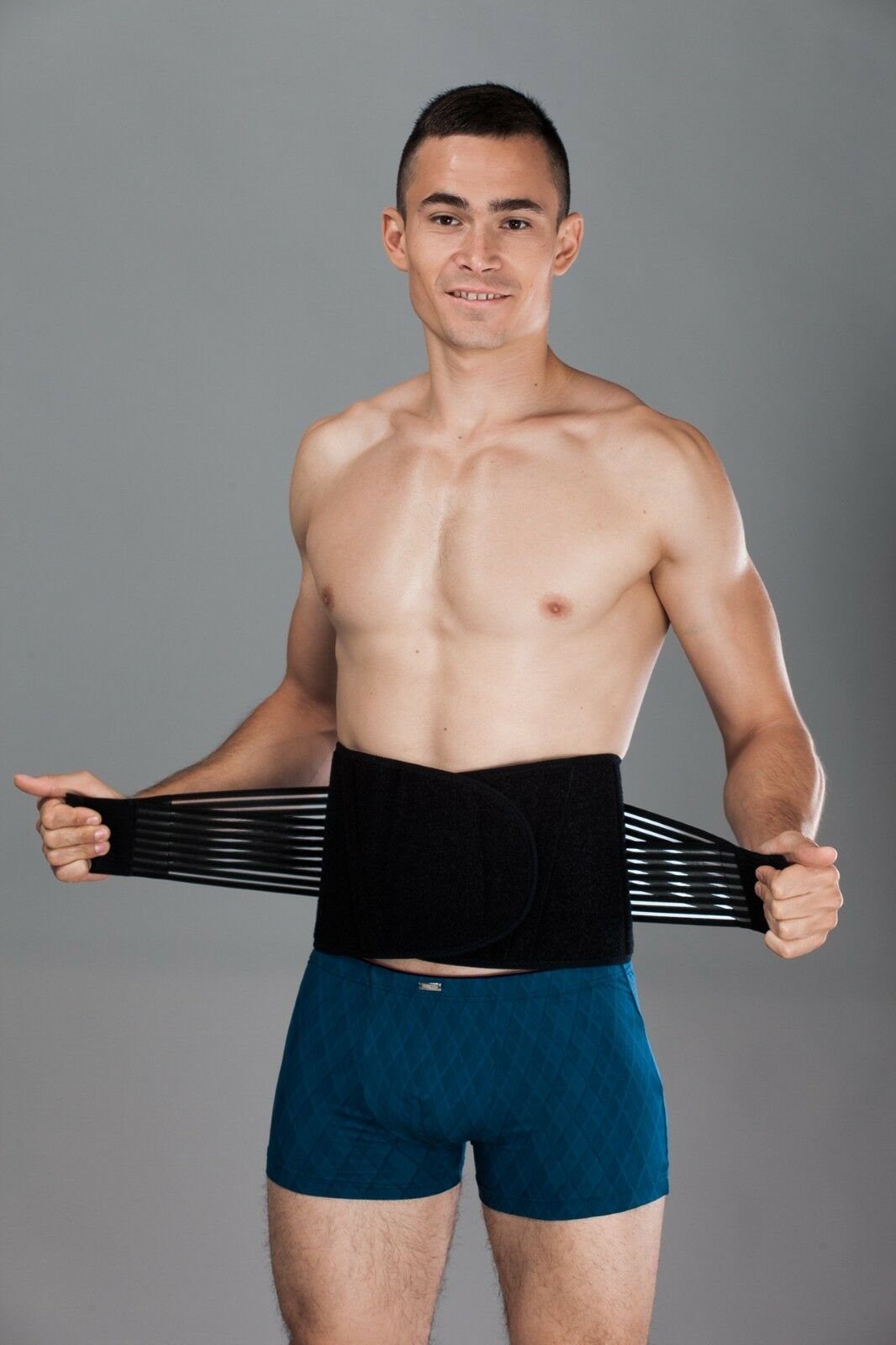 Lorey Medtec Rückenbandage Lumbalstütze mit 3D-Netzgewebe & Flachfedern – verstellbar, Unisex