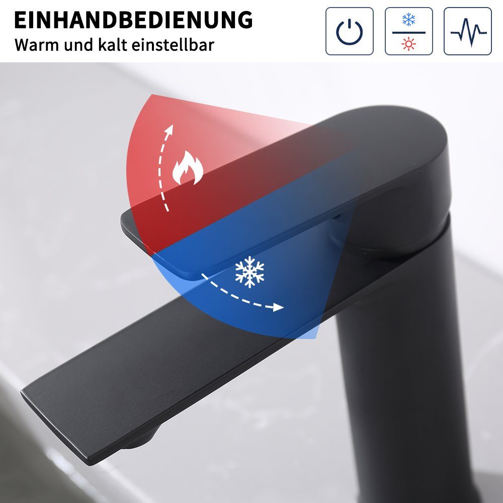 HOMELIVE Waschtischarmatur Armatur Badezimmer Einhebelmischer Mischbatterie günstig online kaufen