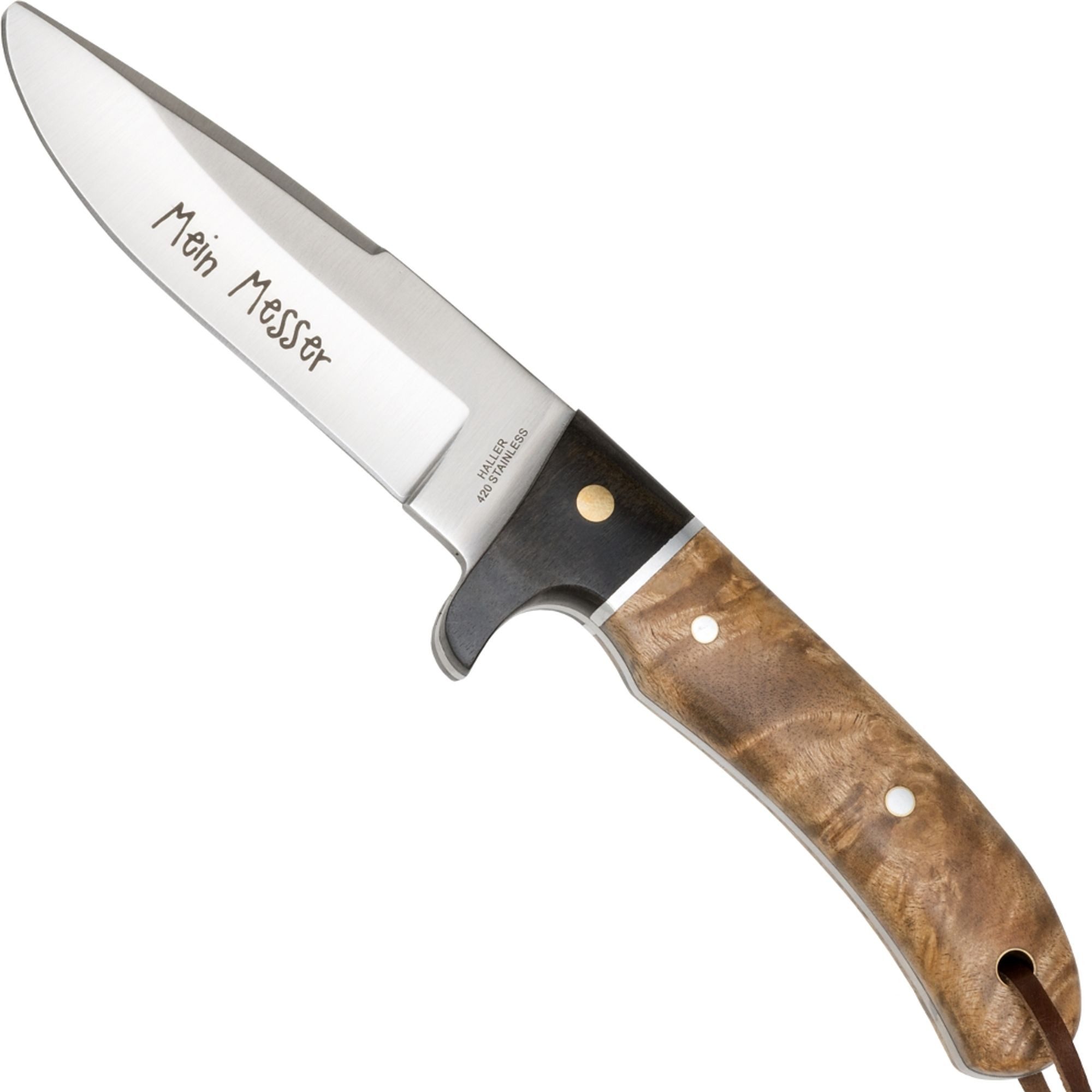 Haller Messer Taschenmesser Haller Jugendmesser mit Wurzelholzgriff