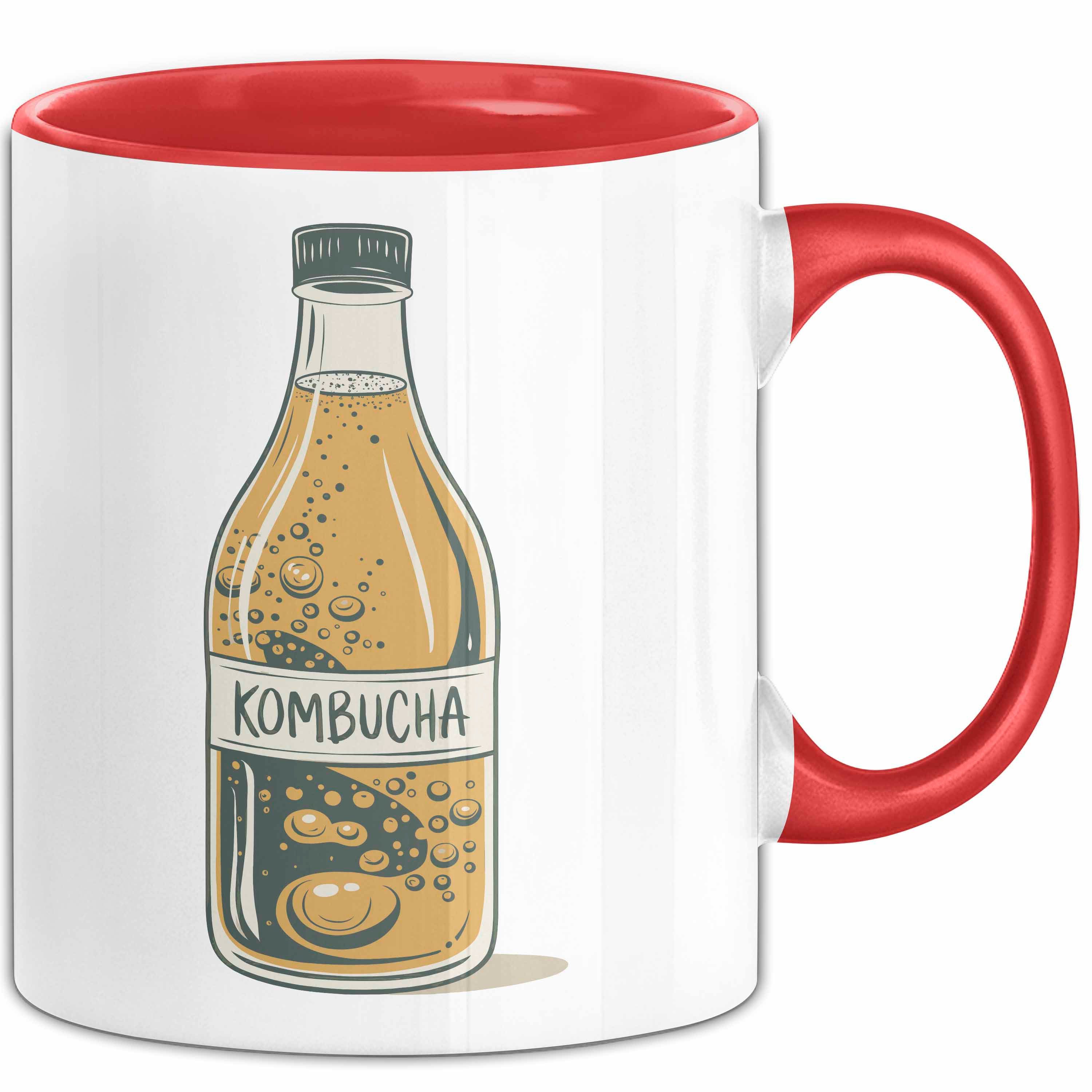 Trendation Tasse Kombucha Trinker Tasse Geschenkidee Darmgesundheit Liebhaber