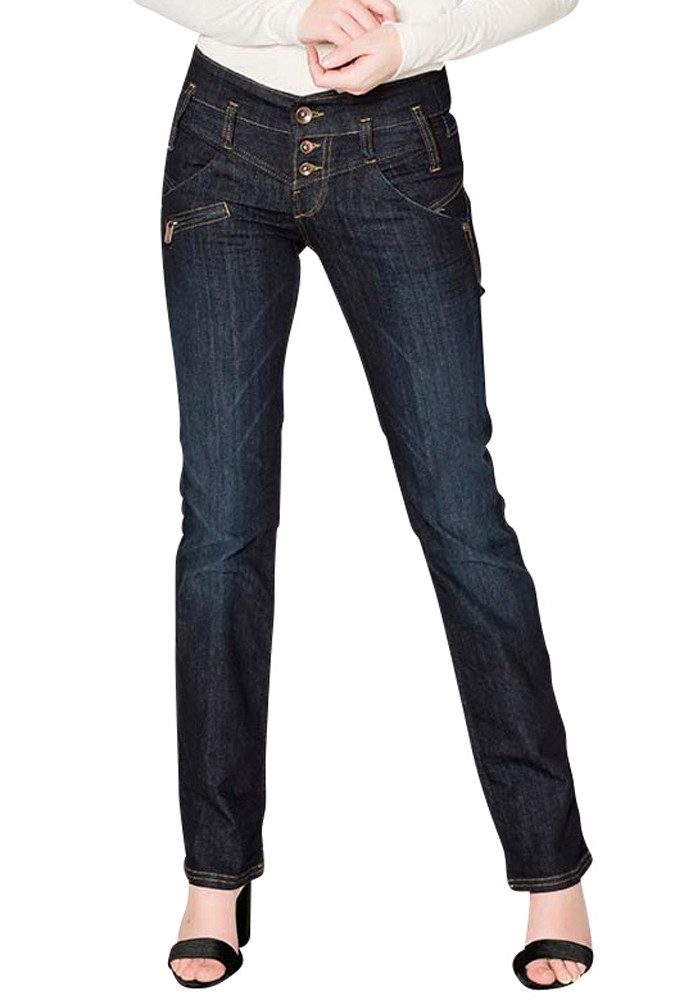 Freeman T. Porter Gerade Jeans Amelie stretch Denim eclipse