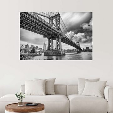 Posterlounge Poster Editors Choice, Die Manhattan Bridge, Wohnzimmer Fotografie