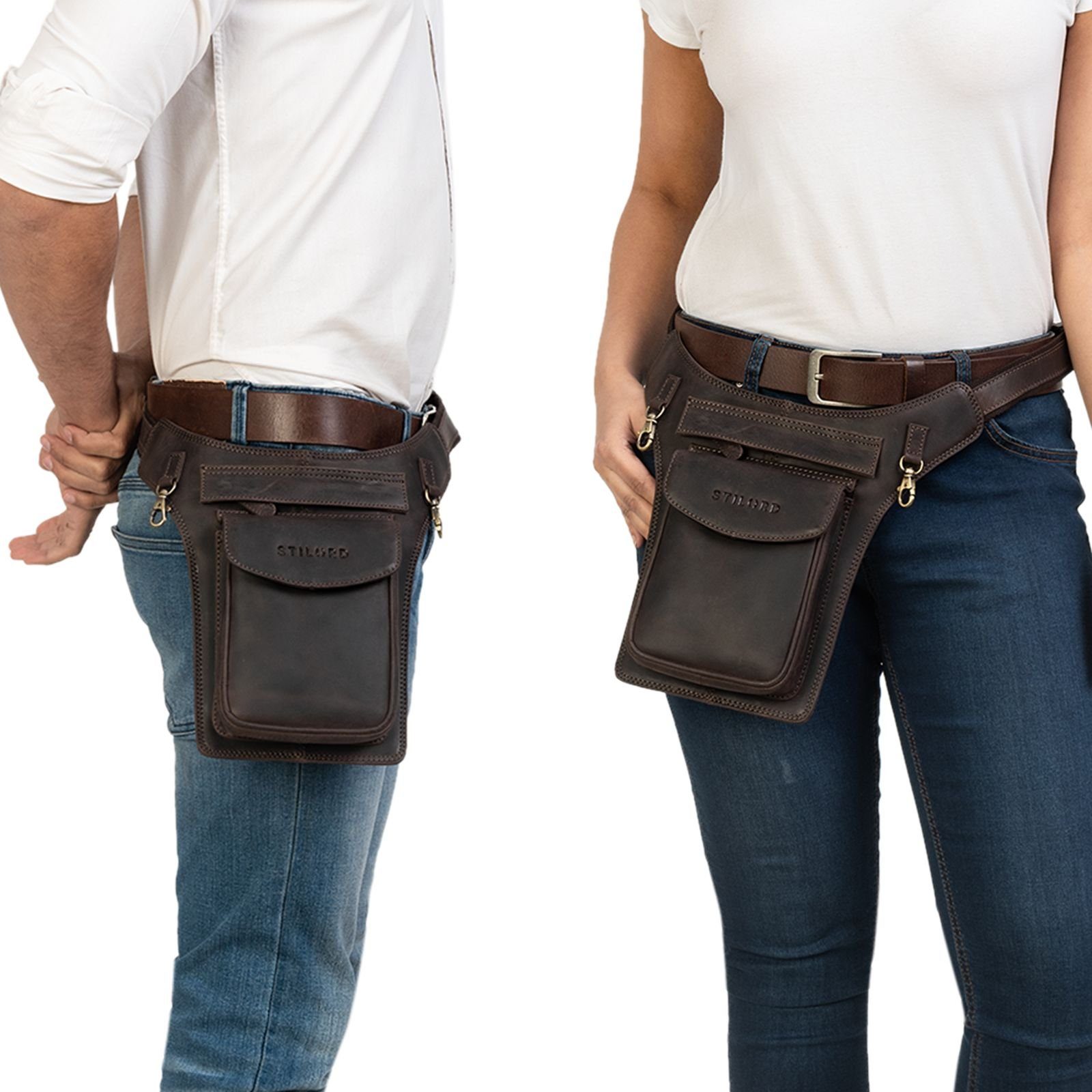 STILORD Bauchtasche STILORD "Frankie" Hüfttasche Leder – Bild 3 von 5