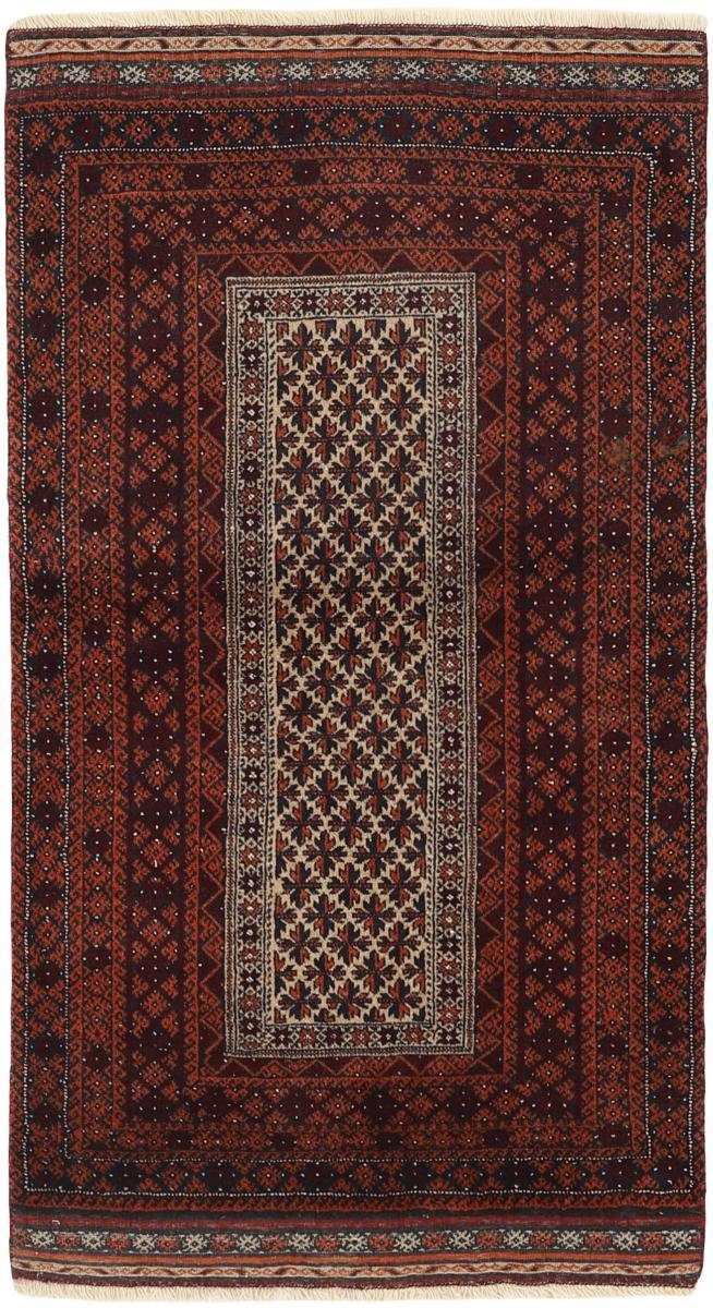 Orientteppich Belutsch 93x175 Handgeknüpfter Orientteppich / Perserteppich Läufer, Nain Trading, rechteckig, Höhe: 6 mm