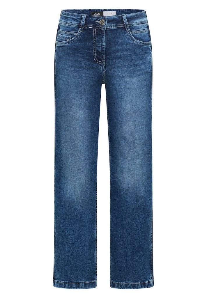 CECIL Regular-fit-Jeans Syle NOS Neele Mid Blue