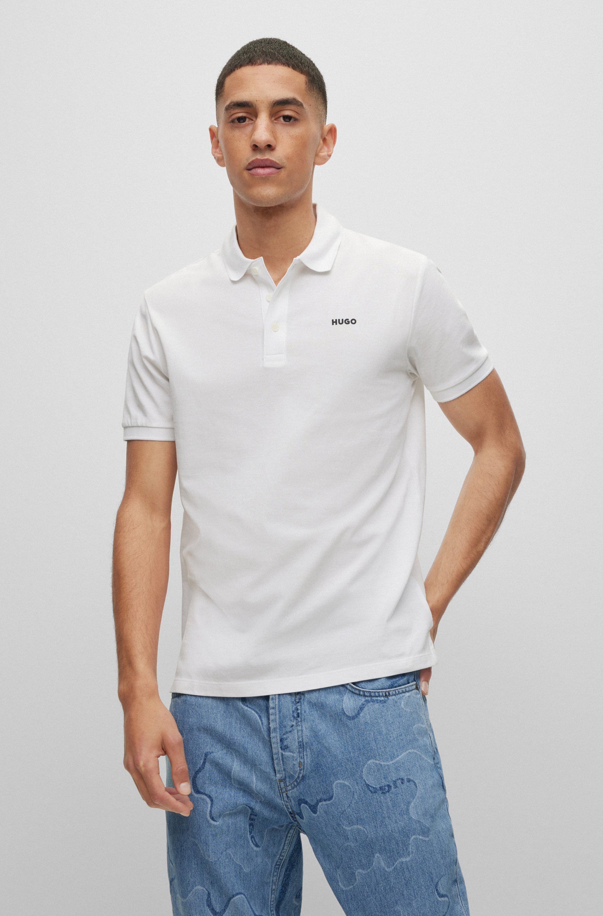 HUGO Poloshirt Donos Regular Fit, Baumwoll-Piqué