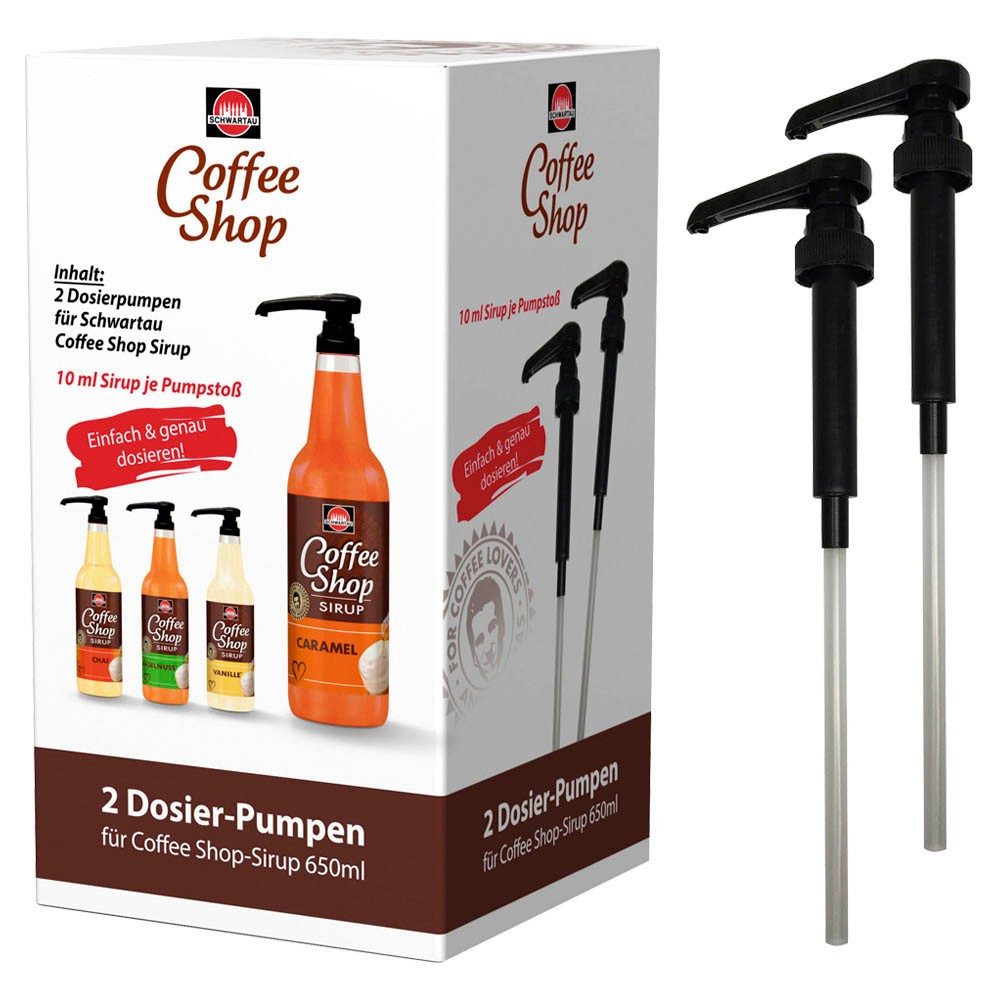 SCHWARTAU Schaumlöffel SCHWARTAU 33650 CoffeeShop Sirup Pumpen 2er