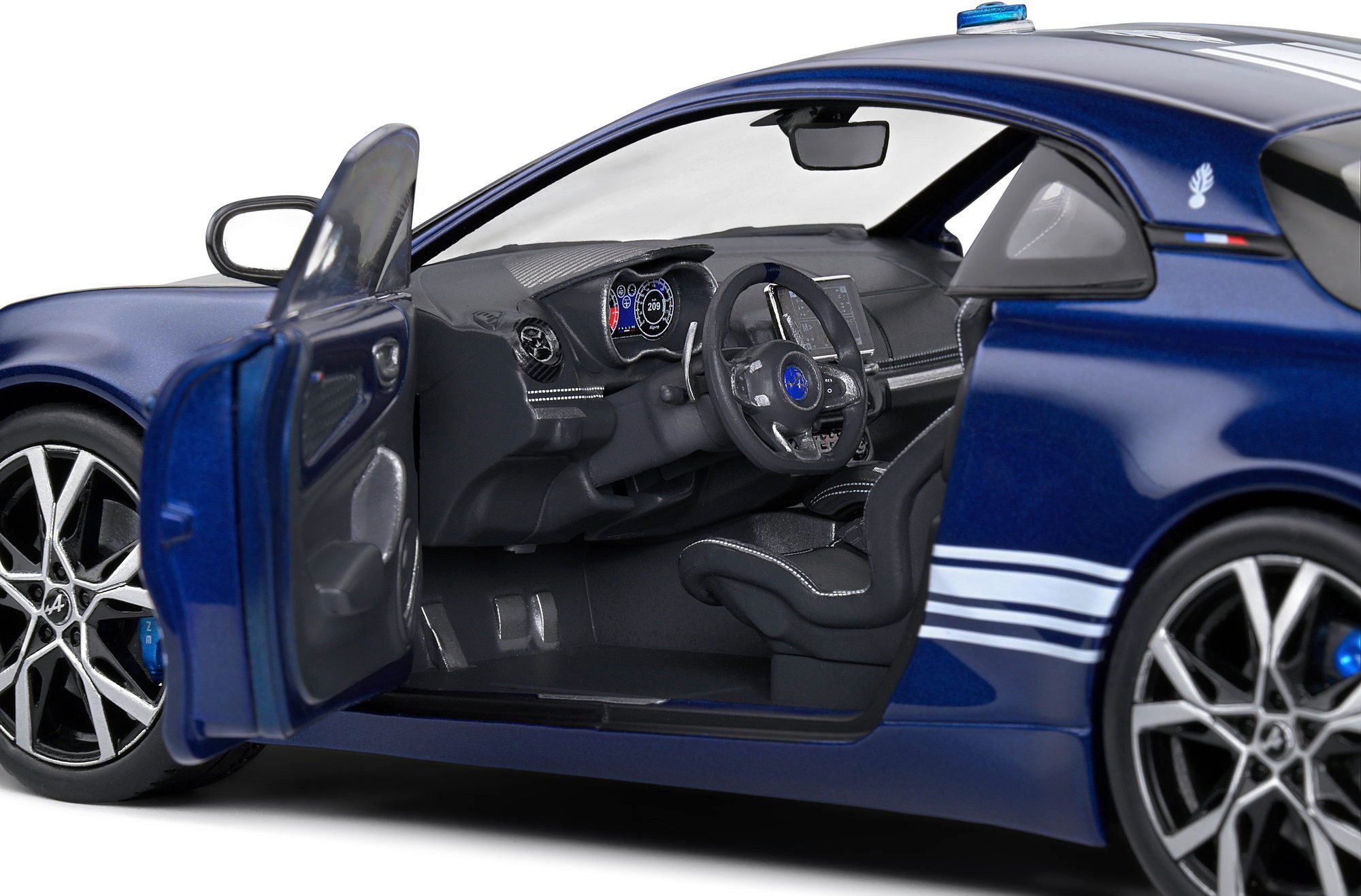Solido Modellauto Solido Modellauto Maßstab 1:18 Alpine A110 Gendarmerie blau 2023 S1801, Maßstab 1:18