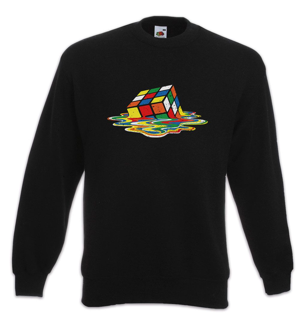 Urban Backwoods Sweatshirt Cube Meltdown Sweatshirt Zauberwürfel 80s Magic Speed Cubing Cuber (1-tlg) Speedcube Algorithm Cube Würfel