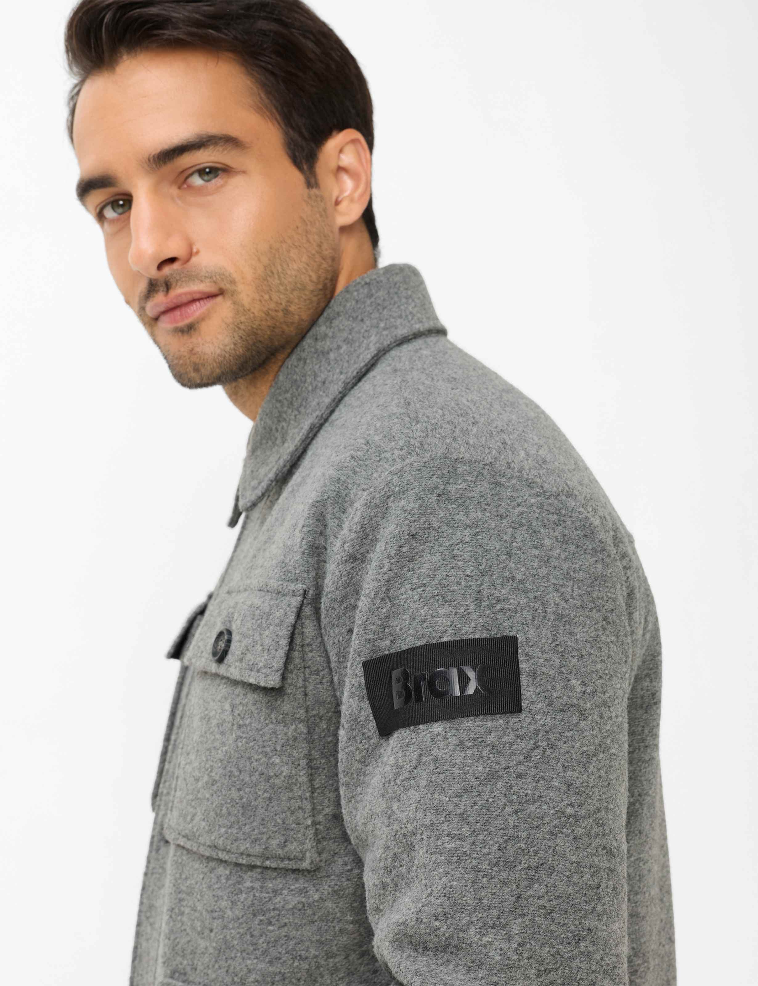Brax Steppjacke Style TED Overshirt in wertiger Flanelloptik – Bild 4 von 5