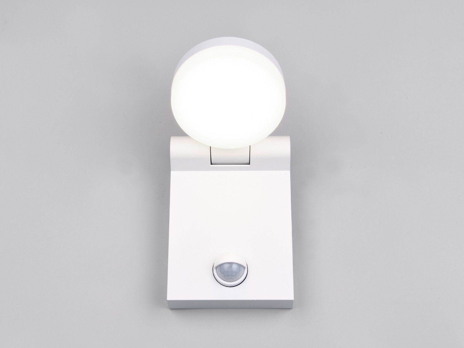 TRIO Leuchten LED Außen-Wandleuchte, Bewegungsmelder, LED fest integriert, Neutralweiß, Warmweiß, 2er-SET Außenleuchten Weiß, Fassadenbeleuchtung Haus-wand, Höhe 19cm