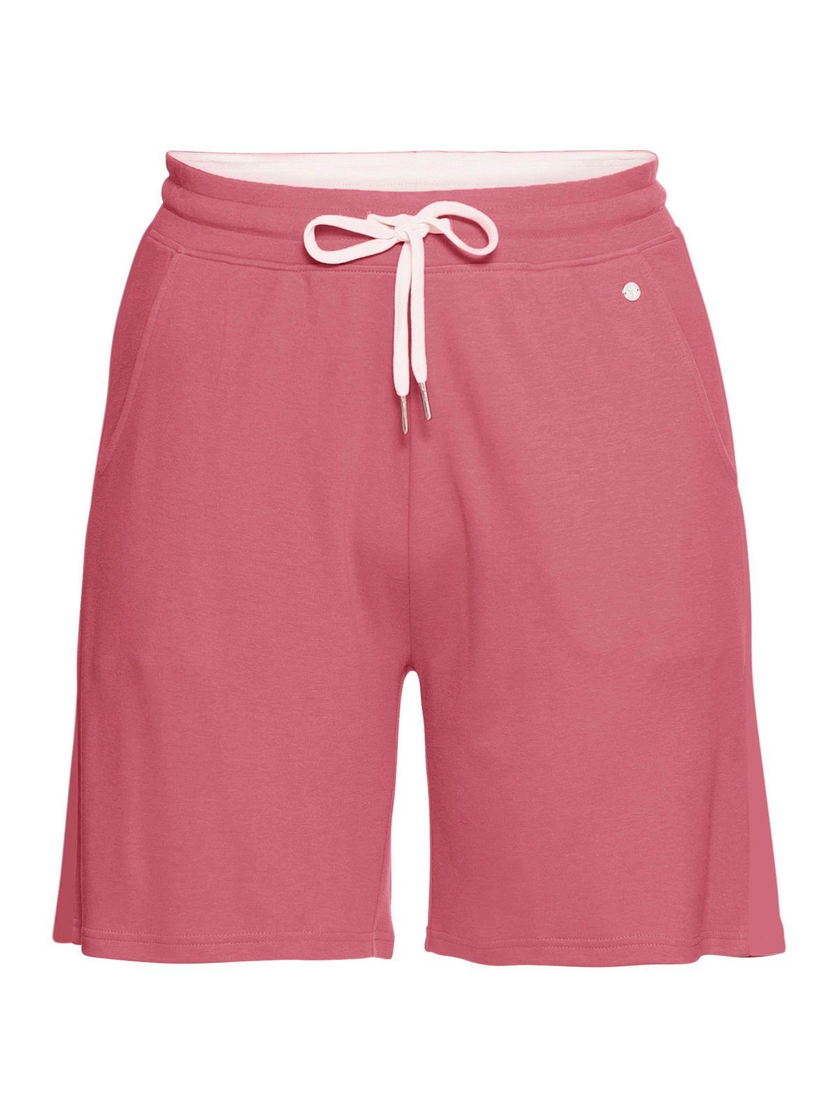 aus Größen Sheego Shorts Interlock mit Große Kontrastdetails,