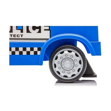 Bigbuy Rutscherauto Rutschauto Mercedes Actros 25 kg Blau mit ton Polizei-Truck 63,5 x 29