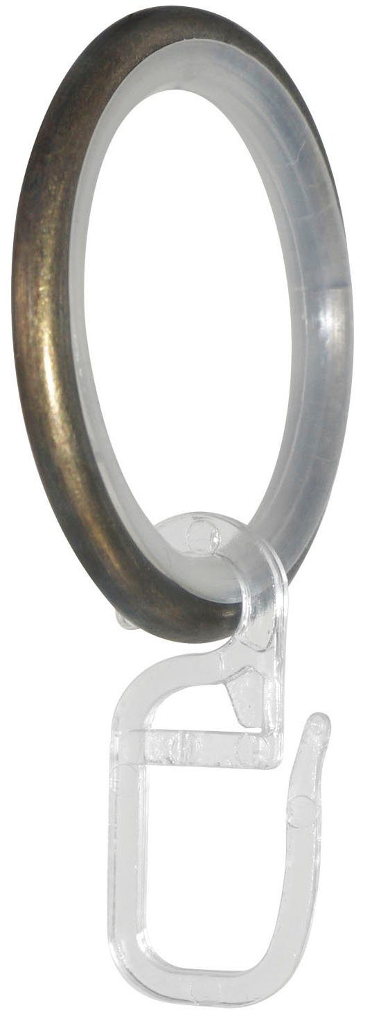 Gardinenring Ring mit Haken, GARESA, (20-St), für Durchmesser bis 20mm, einfache Montage