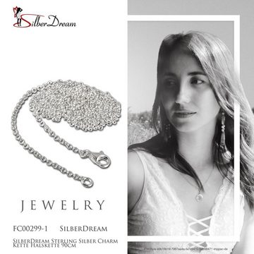 SilberDream Charm-Kette SilberDream Charmskette für Charms (Charmskette), Charmsketten ca. 90cm, 925 Sterling Silber, Farbe: silber, Made-In Ger