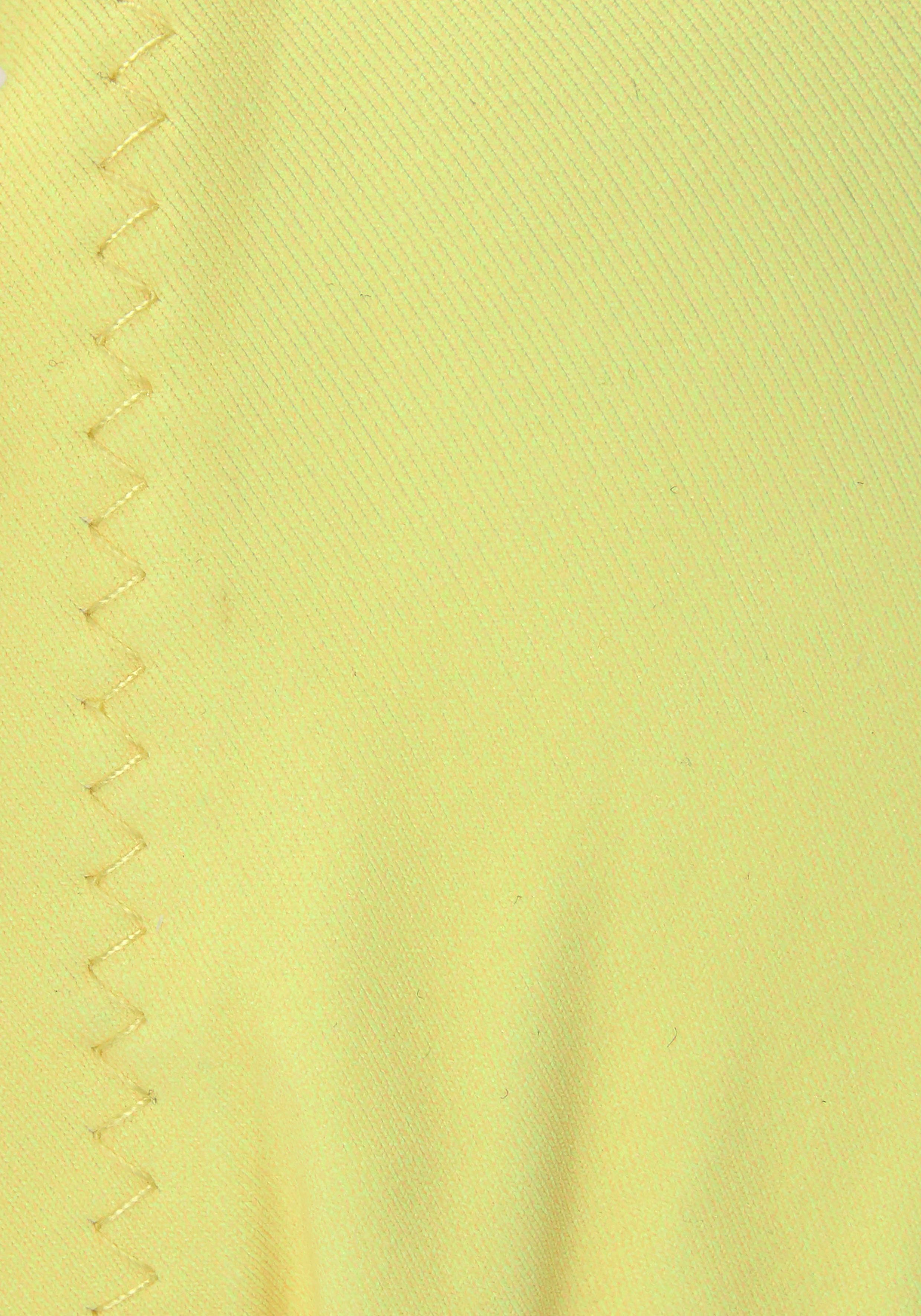 LASCANA Triangel-Bikini-Top Scallop, Wellenkannte gelb gelaserter mit