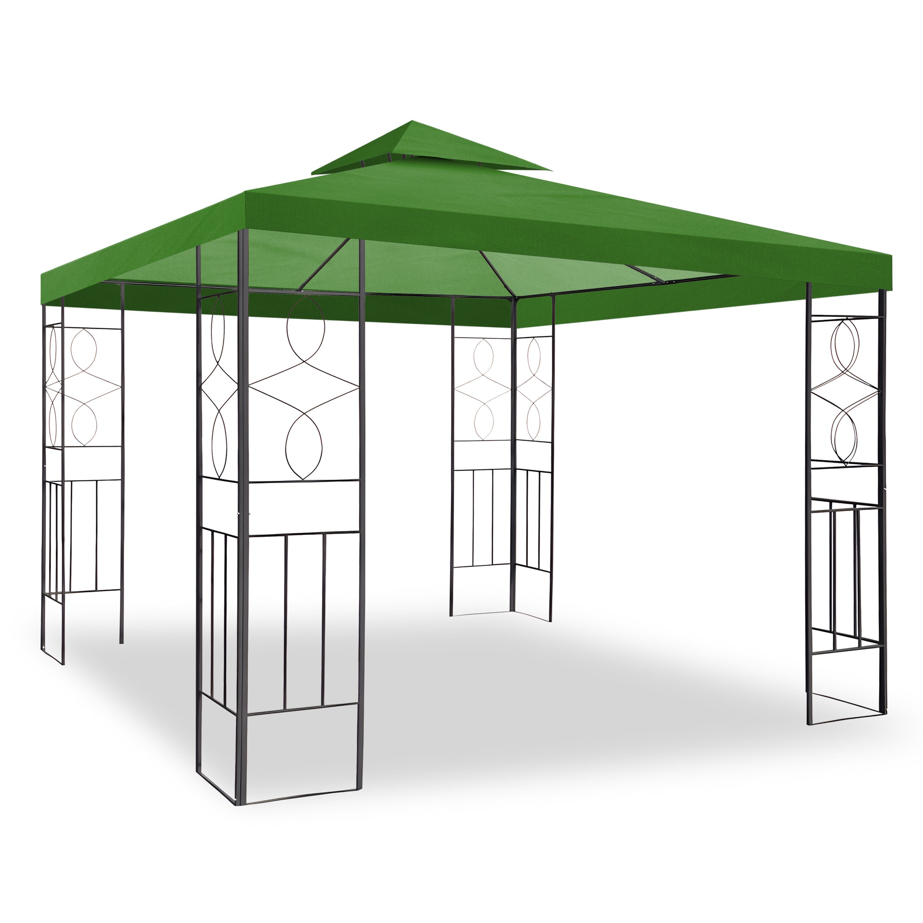habeig Pavillon WASSERDICHTER Pavillion Romantika 3x3m Metall inkl. Dach wa günstig online kaufen