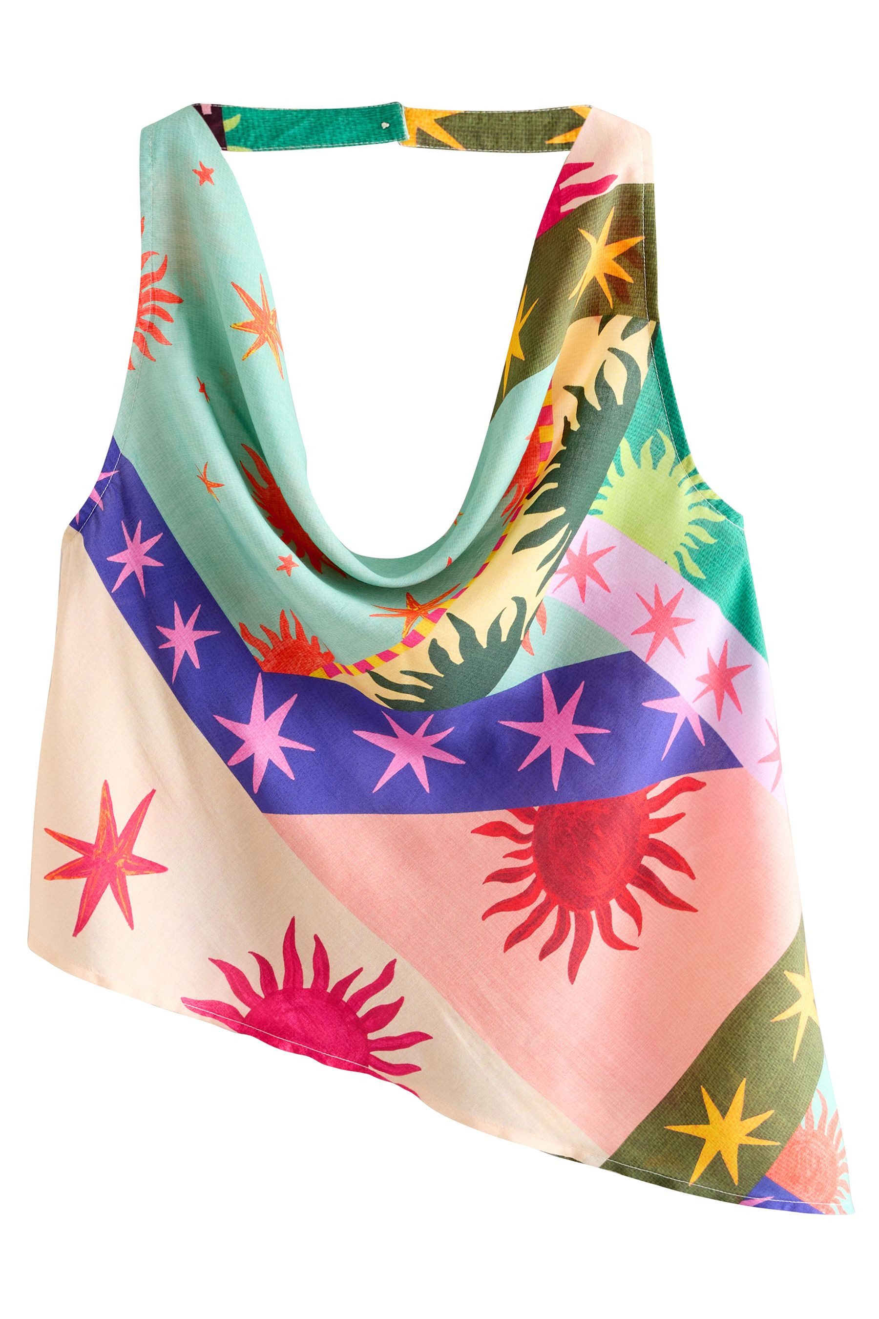 Next Neckholdertop Neckholder-Oberteil mit Wasserfallkragen (1-tlg)