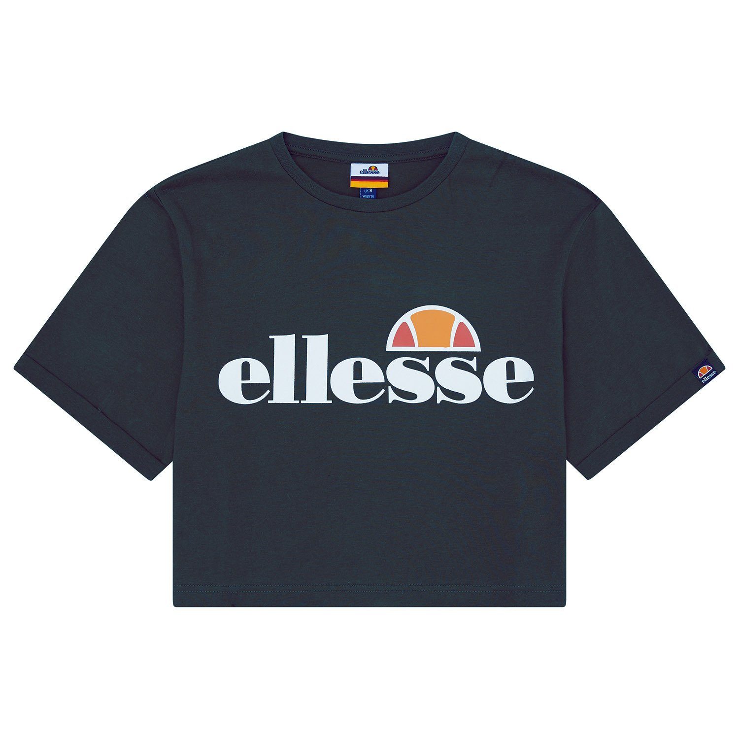 Crewneck - Crop-Top, Grau Kurzarm, Damen T-Shirt T-Shirt Ellesse