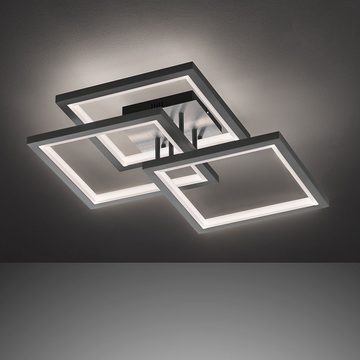etc-shop LED Deckenleuchte, LED-Leuchtmittel fest verbaut, Warmweiß, dimmbare Deckenleuchte Wohnzimmer Deckenlampe LED