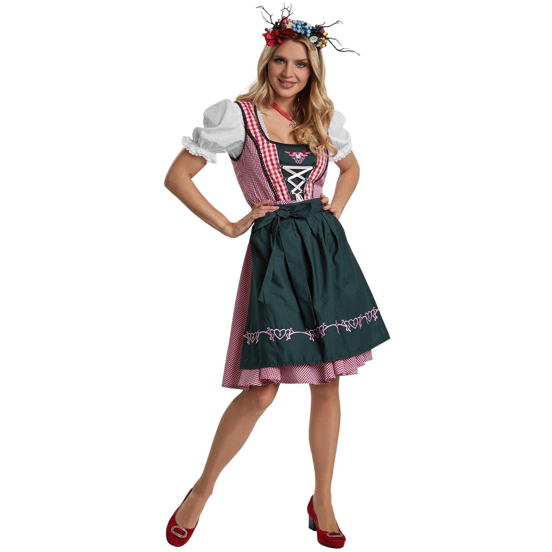 Produktbild von Dressforfun Dirndl Damen Mini, Kurzes Dirndlkleid In