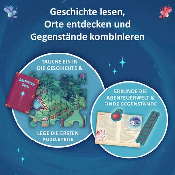 Kosmos Puzzle Adventure Puzzle, Das Licht im Zauberwald, 200 Puzzleteile, Made in Germany