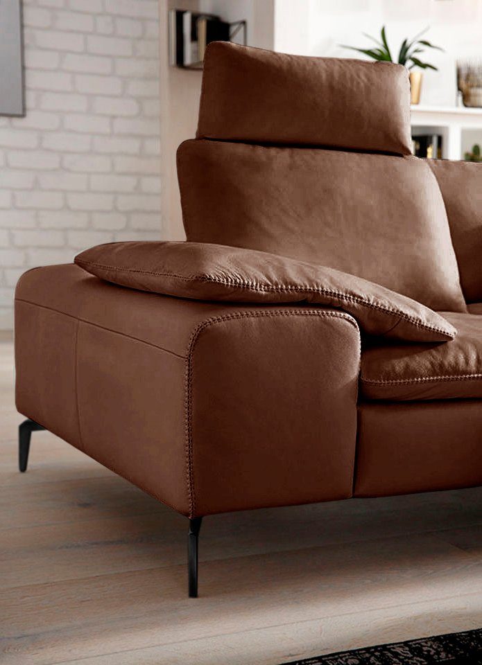 W.SCHILLIG Ecksofa valentinoo, Designsofa, elegant und bequem, L-Form, Set, mit Sitztiefenverstellung, Breite 318 cm