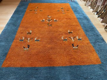 Hochflor-Teppich Perserteppich Gabbeh Teppich 180×122 Unikat Schurwolle Handgeknüpft, Morgenlandbazar, Handgeknüpft von Persische Nomaden