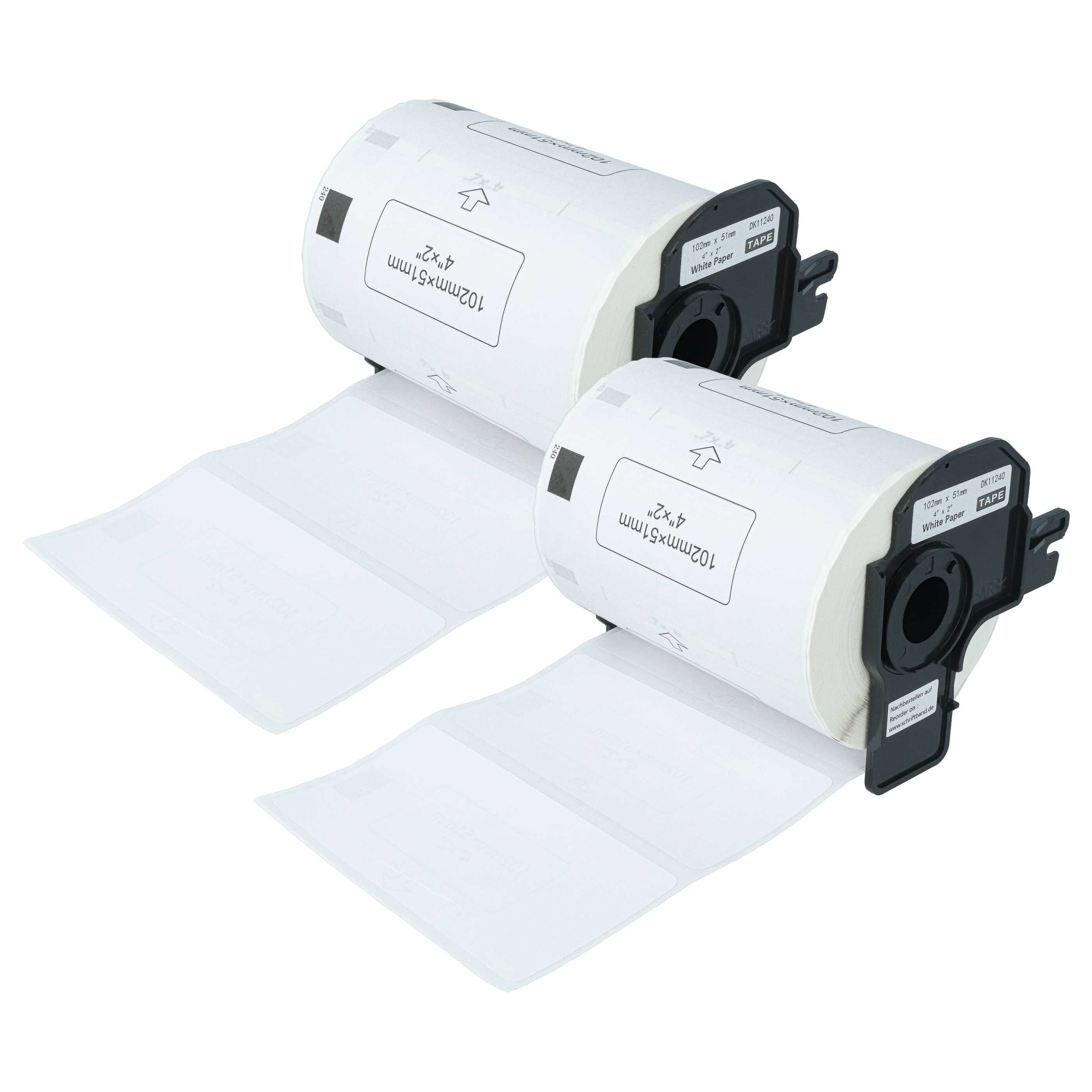 Etikettenpapier passend für Brother PT QL720NW Etikettendrucker