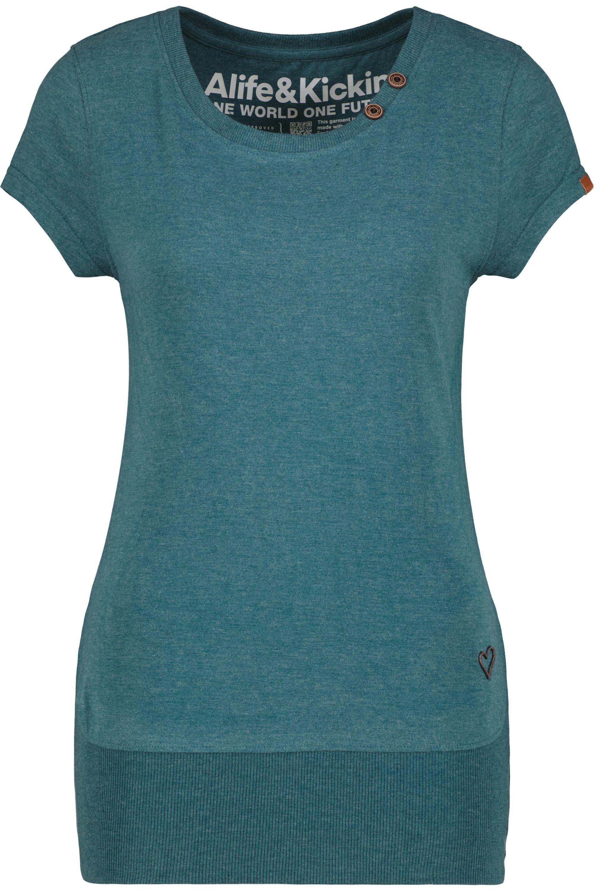 Alife T-Shirt CocoAK melange & Kickin forest T-Shirt A Damen Shirt