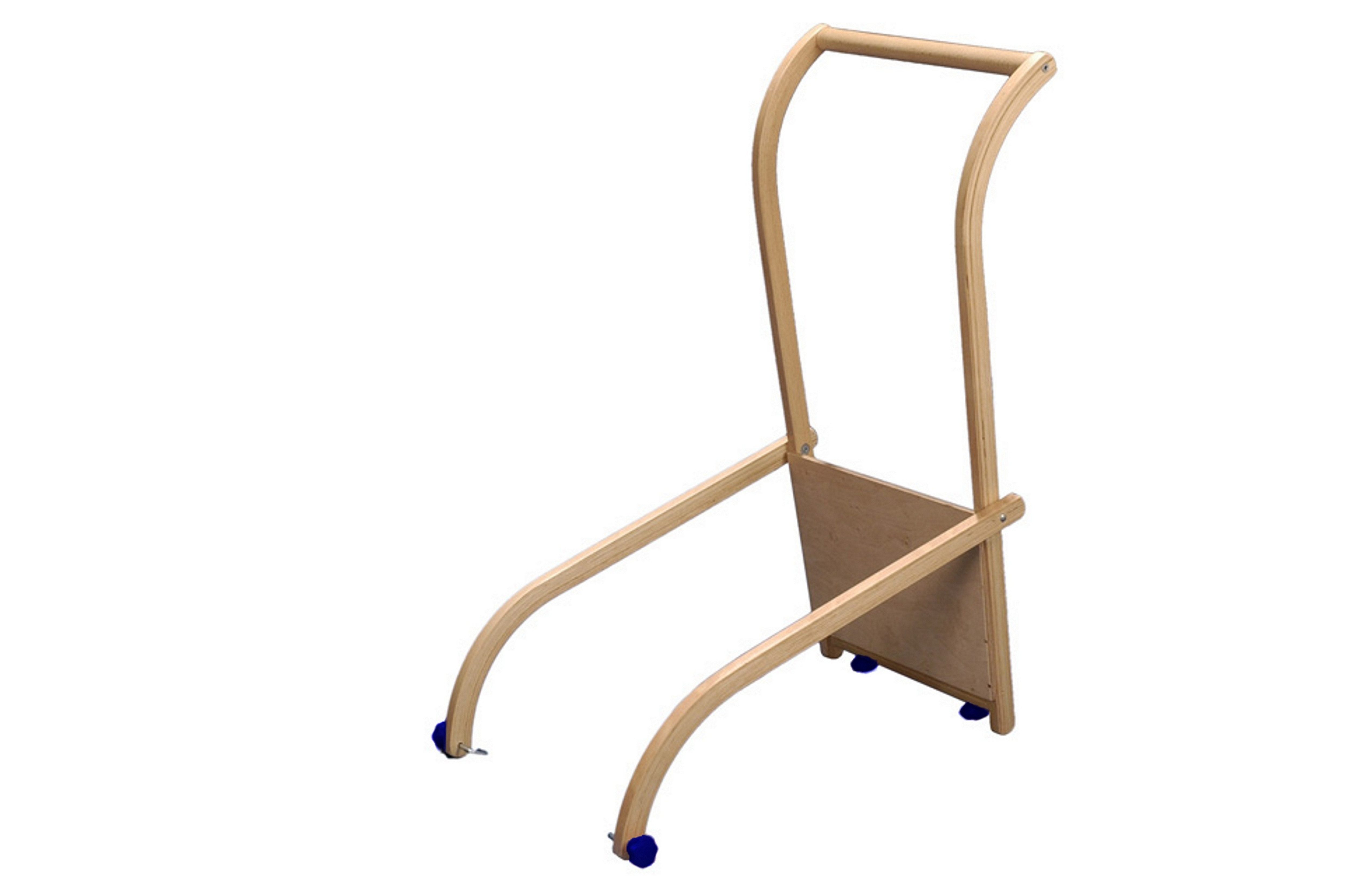 COLINT Hornschlitten Hörner Holzrodelrodel, 100, 110 & 120 cm (3 Teile, 3-tlg., 3-teilig, Schlitten, Schiebelehne, Zugseil), stabile Ausführung durch 3 Bockstützen
