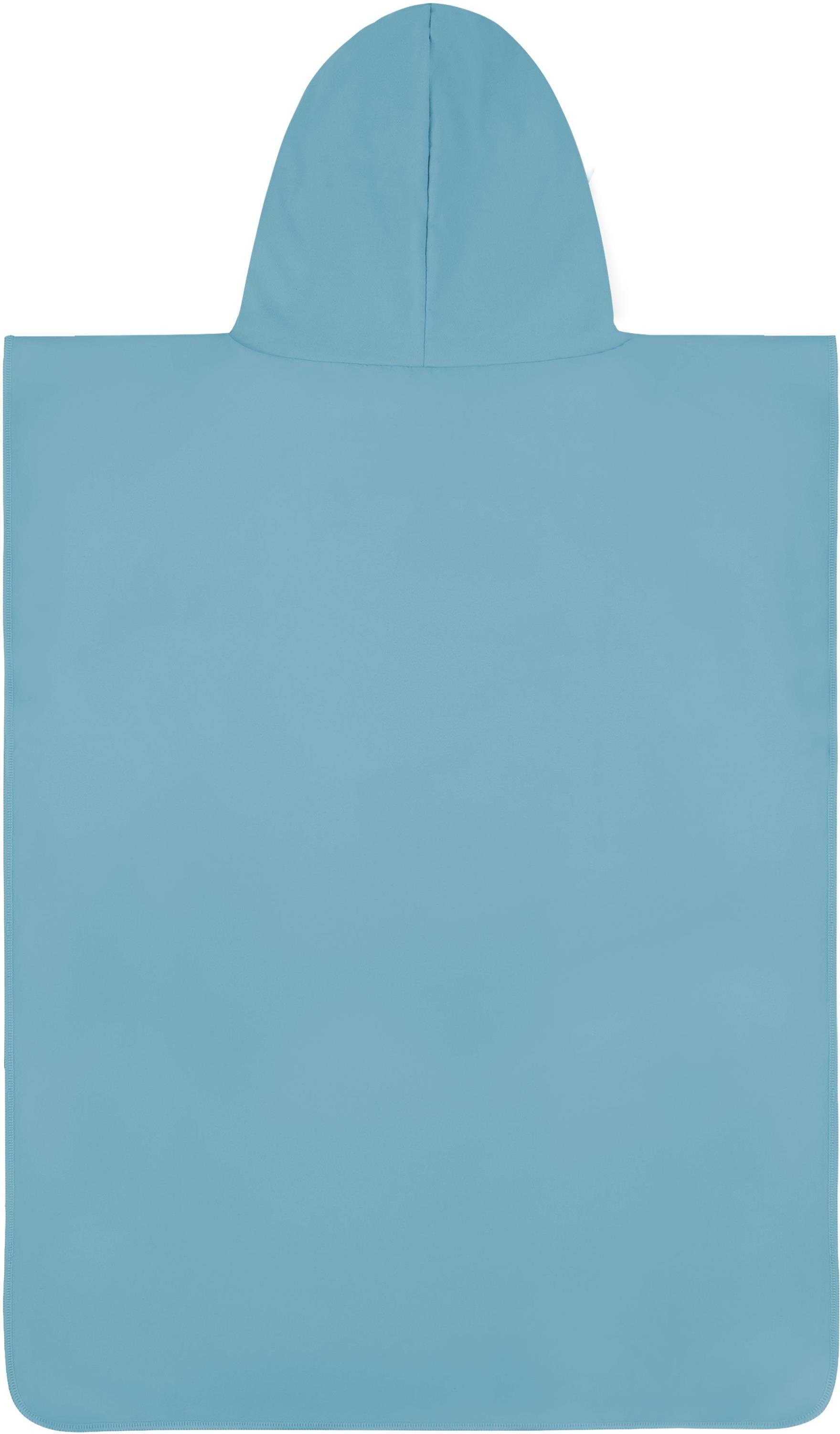 normani Badeponcho Kinder Mikrofaser Badeponcho 10-13 Jahre Camuy, Polyester, Kapuze, Schlupf, Bade Handtuch mit Ärmeln aus recyceltem Material