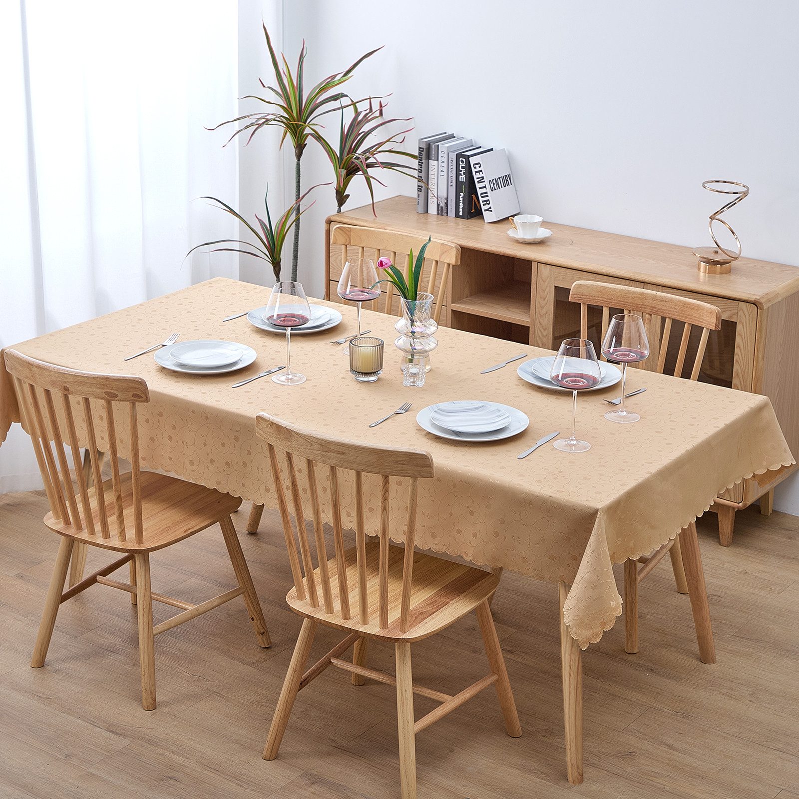 Simurq Tischdecke Abwaschbar - Lotuseffekt, Wasserabweisend & Pflegeleicht günstig online kaufen