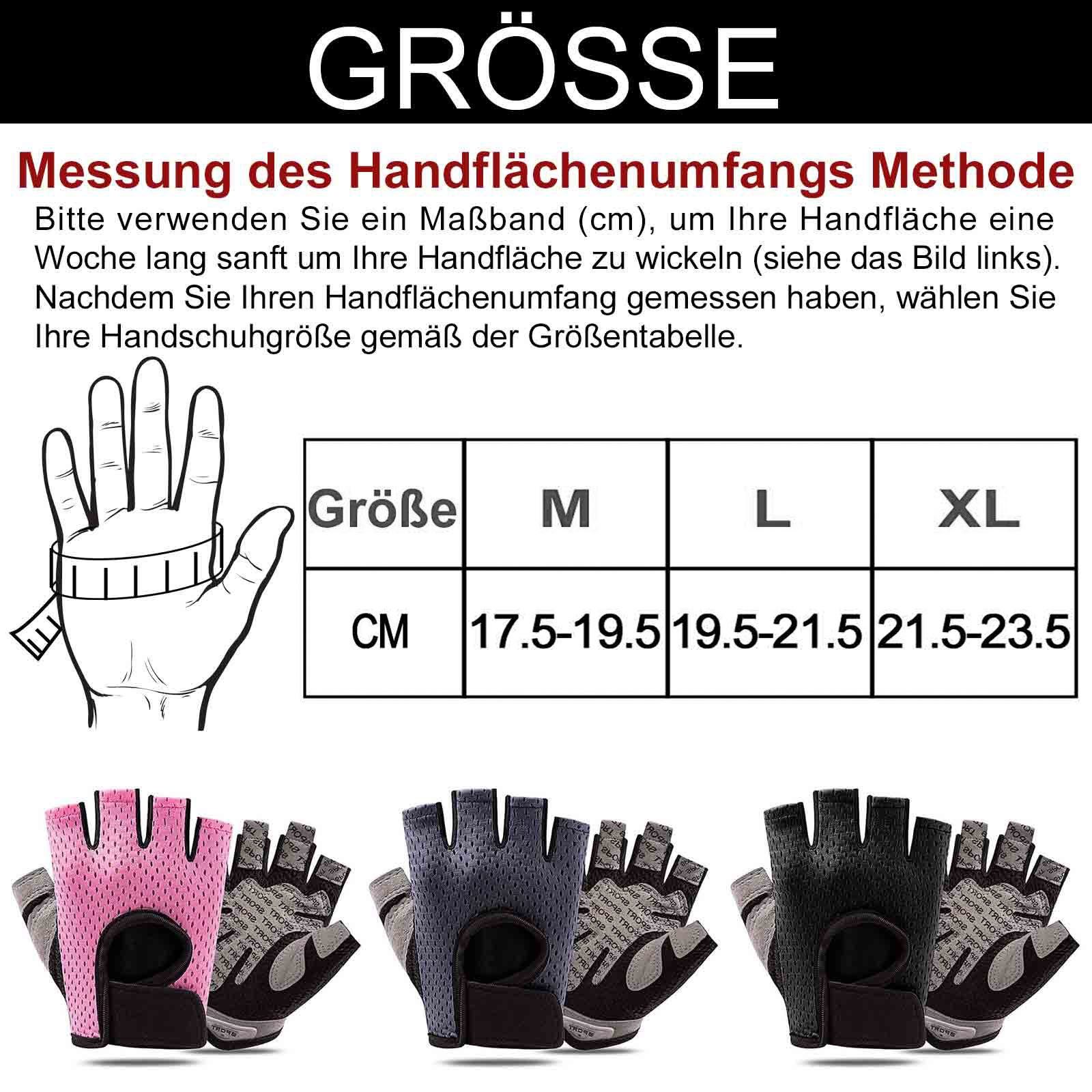 BTTO Fahrradhandschuhe Fingerlose Tactical Radfahren Rosa Men (Gel-Pad Sporthandschuhe) Fischen Joggen Halbfinger,Camo für Outdoor Fitnessstudio Anti-Rutsch, Handschuhe Bewegungstraining