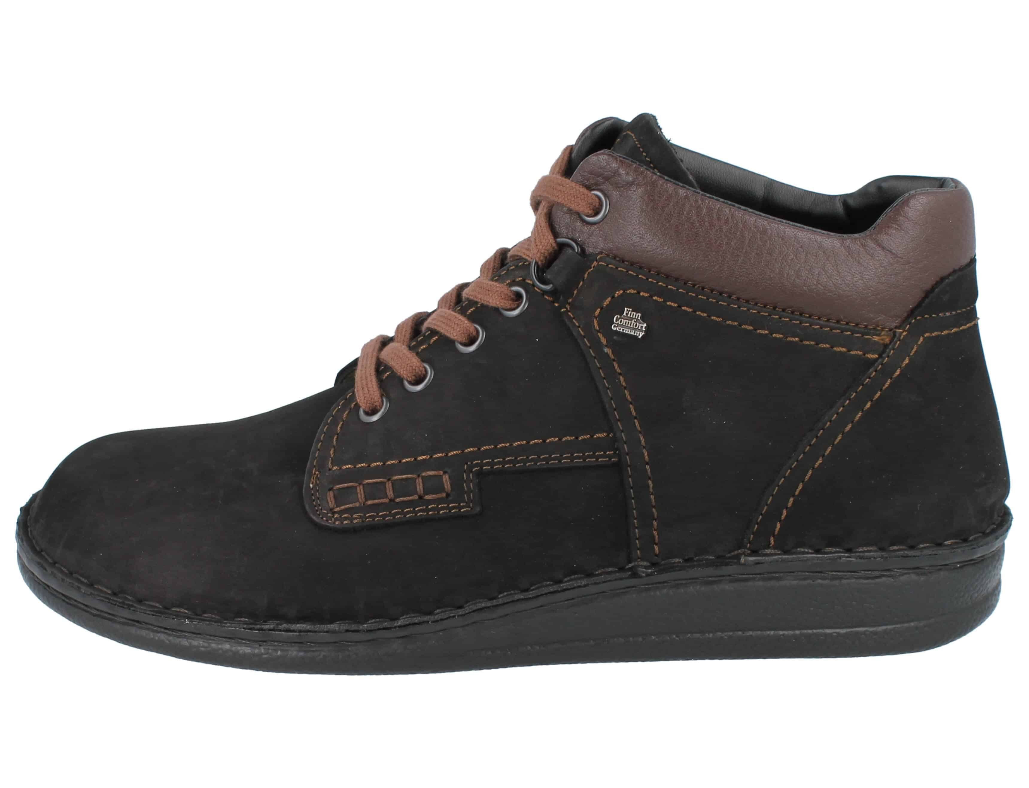 Finn Comfort FINN COMFORT Linz Damen Herren Schnürschuhe knöchelhoch schwarz Stiefel Wechselfußbett